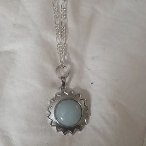 Blue chachra sun necklace